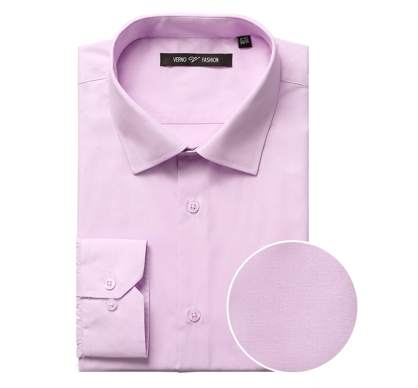 Men's Classic Spread Collar Dress Shirt in Black