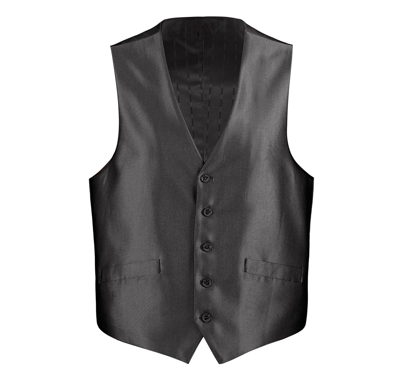 Men’s Formal Regular Fit Suit Vest Sharkskin Waistcoat 1