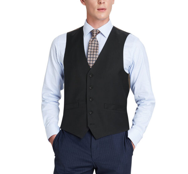 Men's Wool Suit Vest Regular Fit Dress Suit Waistcoat