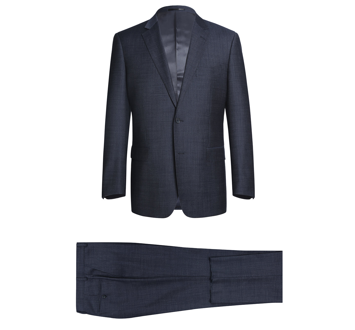 Men’s Two Piece Classic Fit Wool Blend Suit 1