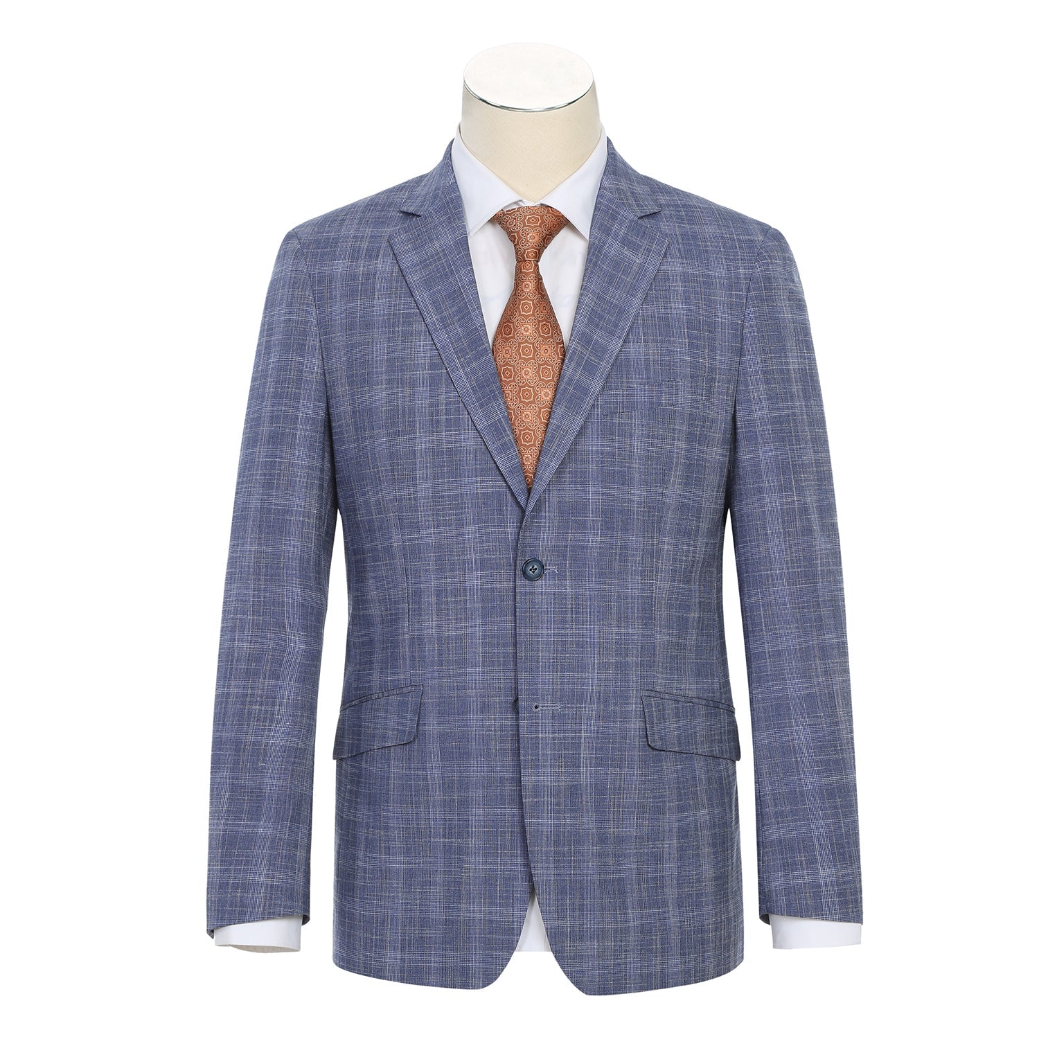 Men’s Slim Fit Checked Suits 1
