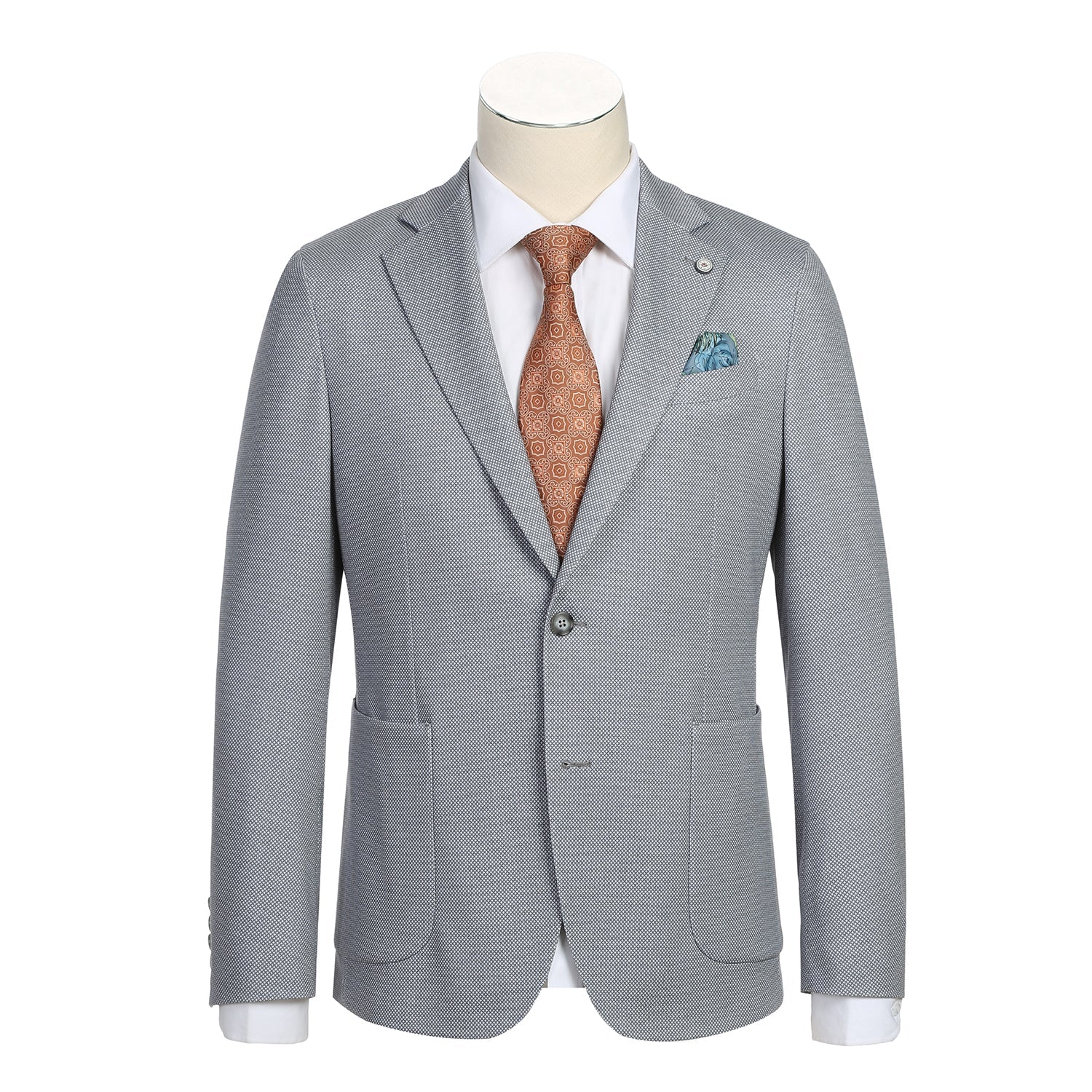 Pellagio Green Men's Half Canvas Blazer PS24-12