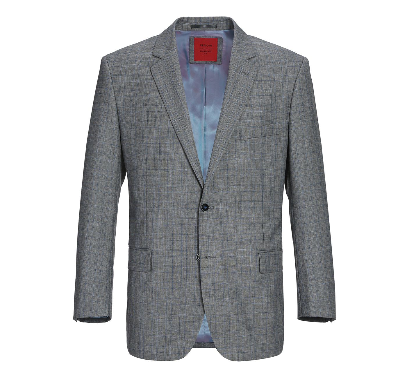Men’s Classic Fit Plaid Blazer Wool Sport Coat 1