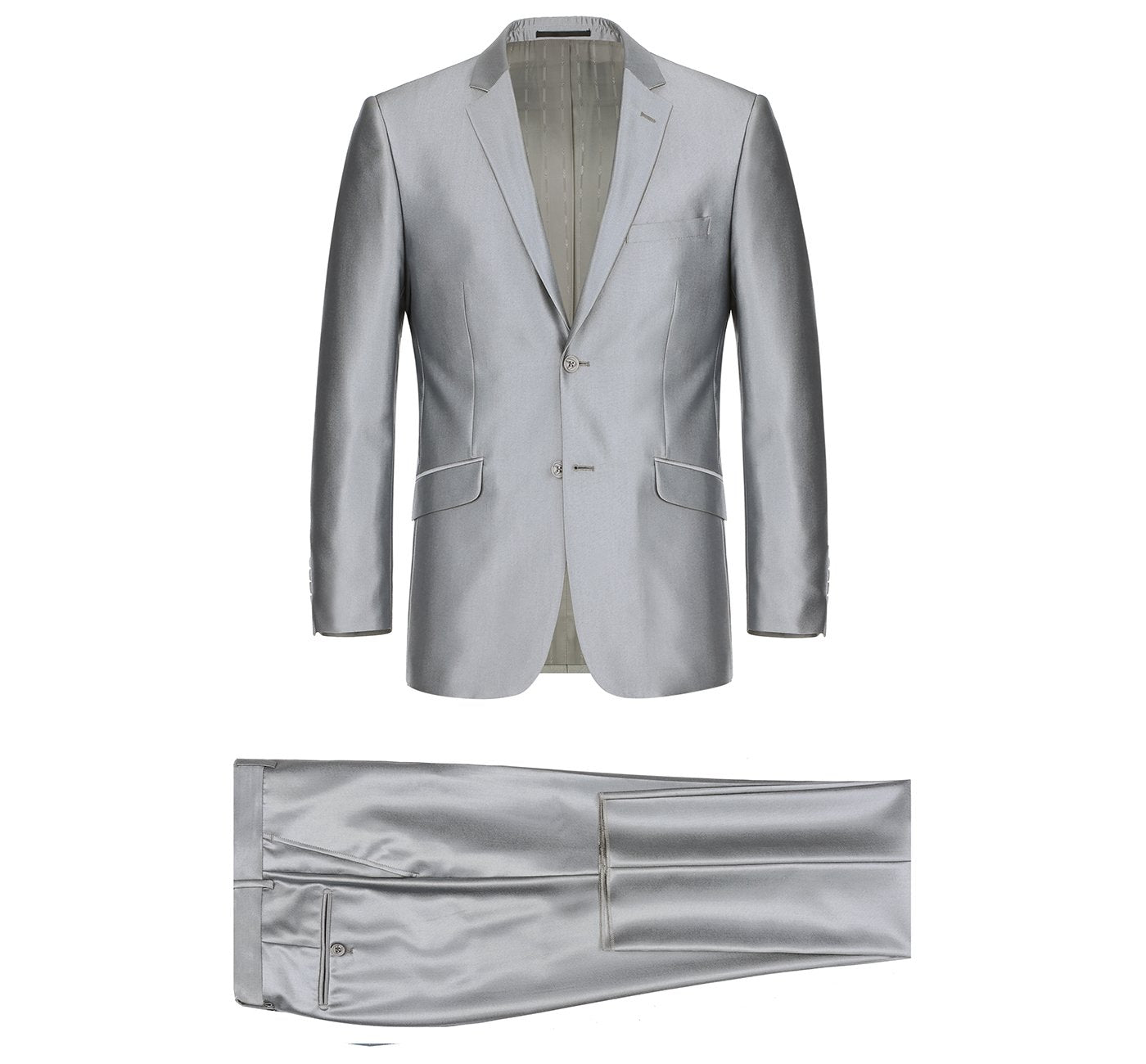 Men’s Sharkskin Italian Styled Two Piece Suit 3