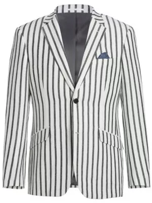 Men's Summer Soft Blazer Slim Fit Linen-Blend Sport Coat