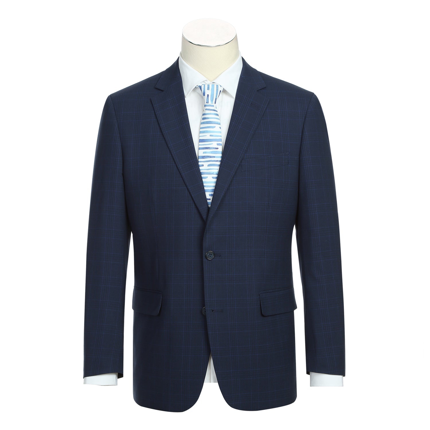 Men’s Classic Fit Checked Suits 1