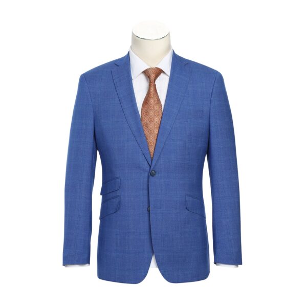 English Laundry Royal Blue Windowpane Suit