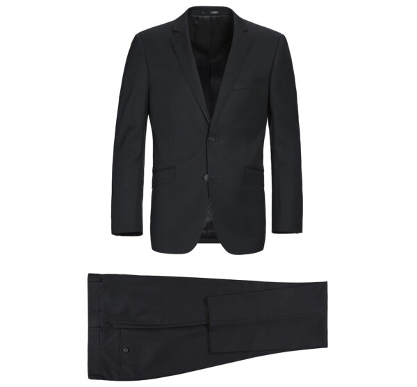 Men's Slim Fit Suit in Virgin Wool with Nano Tech