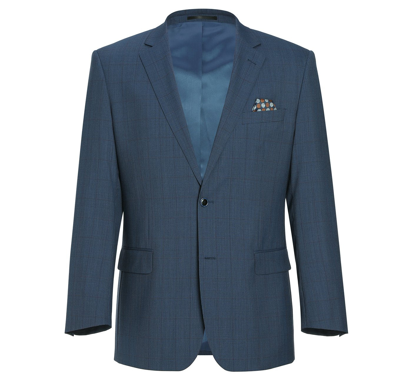 Men's Classic Fit Sport Coat 100 Wool Premium Plaid Blazer Sport