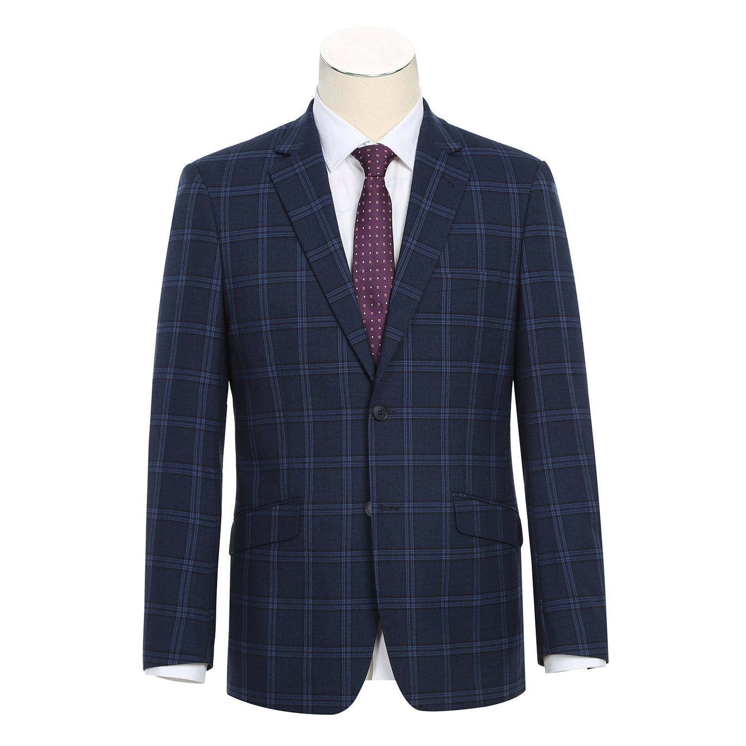 Men’s Slim Fit Checked Suits 1