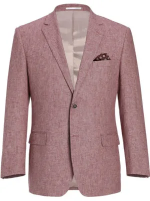 Men's Classic Fit Blazer Linen Cotton Sport Coat for Summer