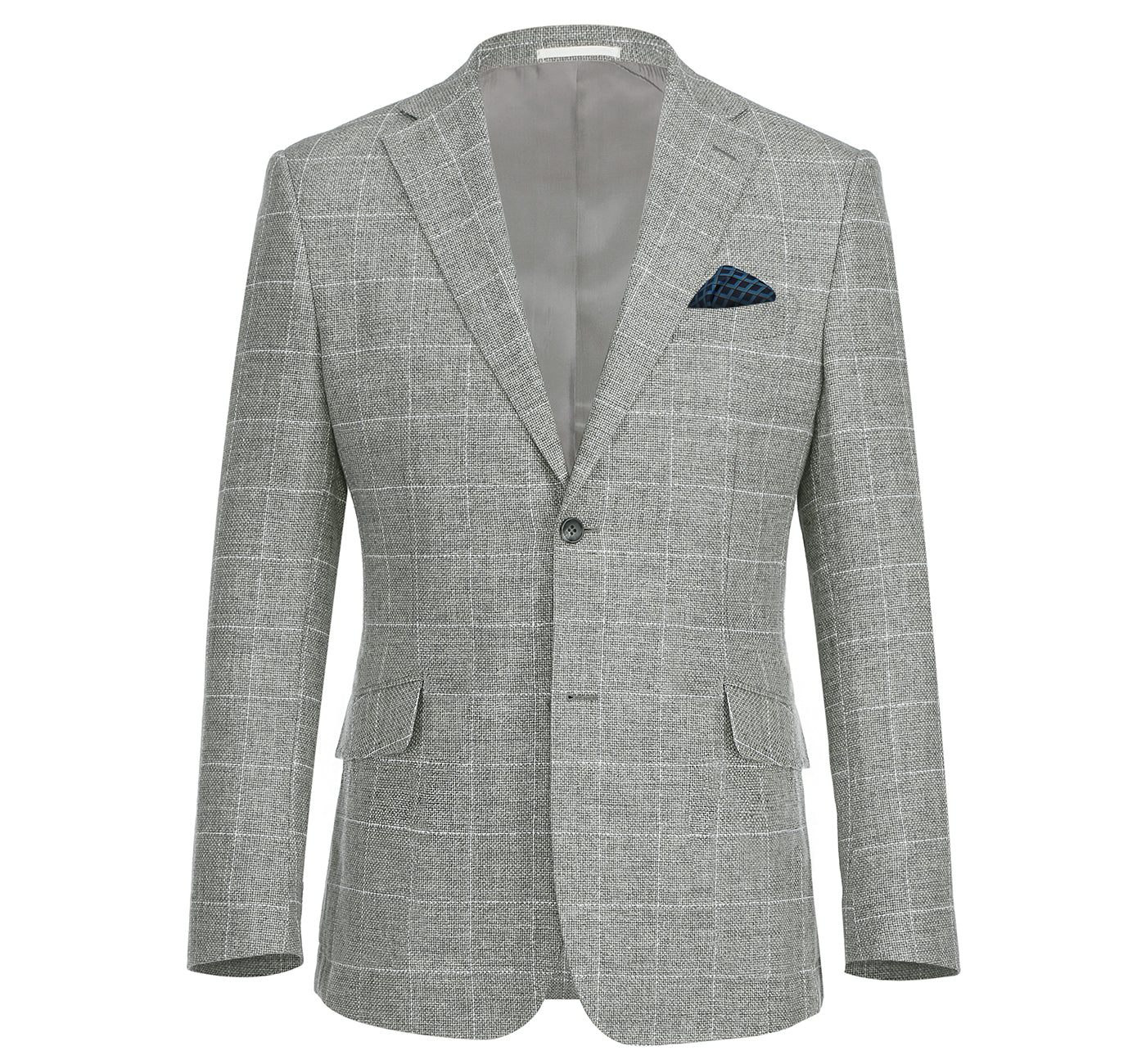 Men’s Slim Fit Blazer Cotton and Linen-Blend Summer Sport Coat 1