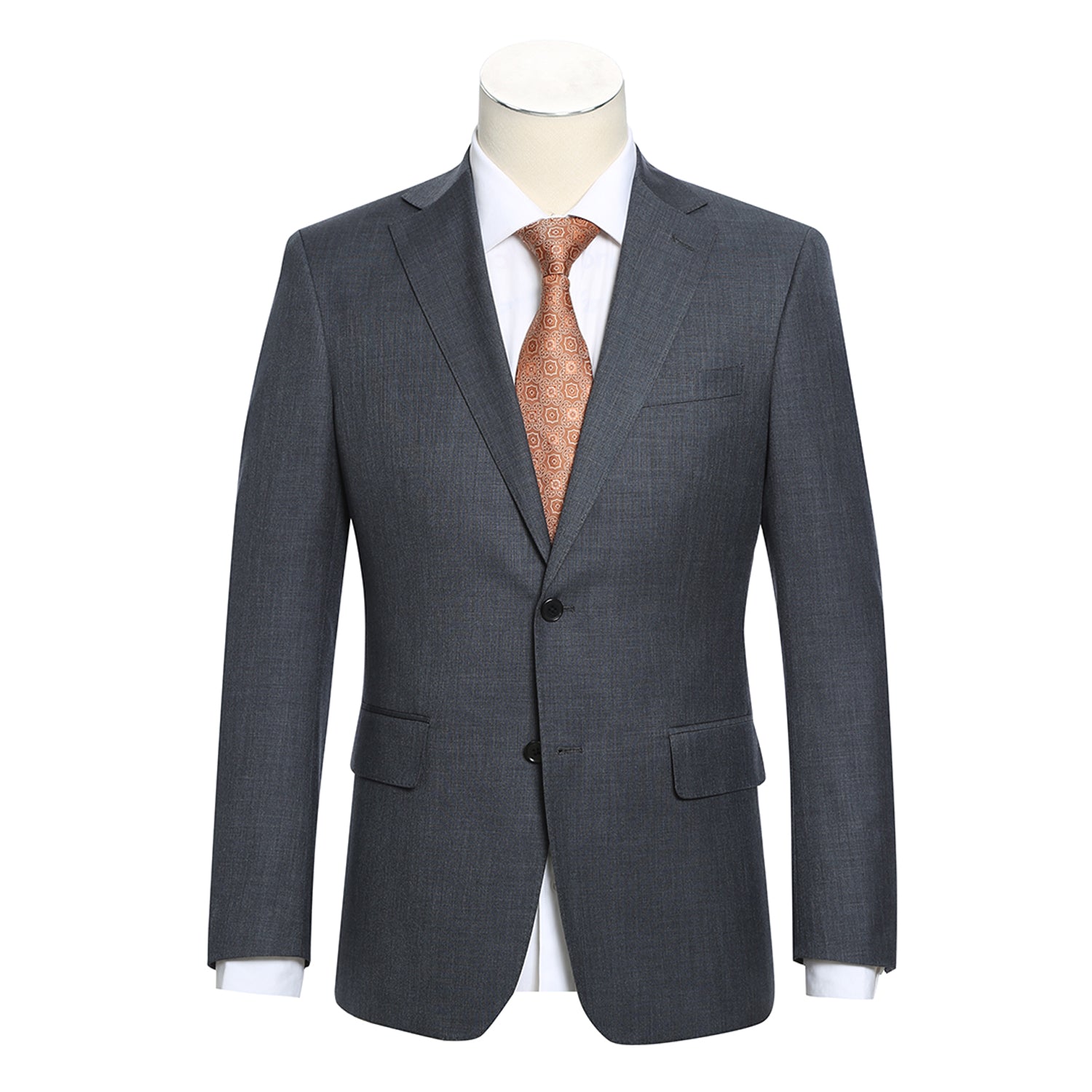 English Laundry Solid Charcoal Notch Suit 1