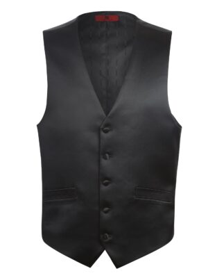 Satin Men's Wedding Suit Classic Fit Satin Vest
