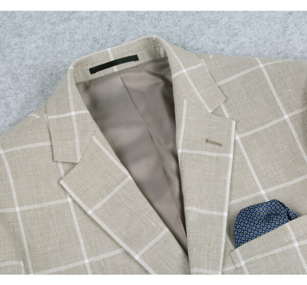 Men's Classic Fit Blazer Summer Linen Cotton Sport Coat