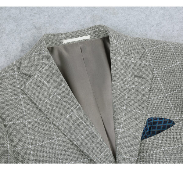 Men's Slim Fit Blazer Cotton and Linen-Blend Summer Sport Coat