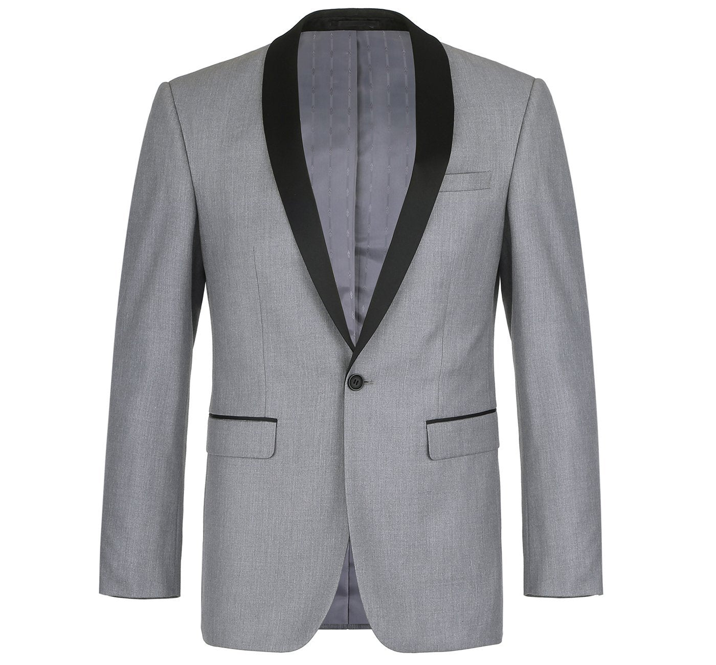 Men’s Slim Fit 2-Piece Shawl Lapel Tuxedo Suit 3