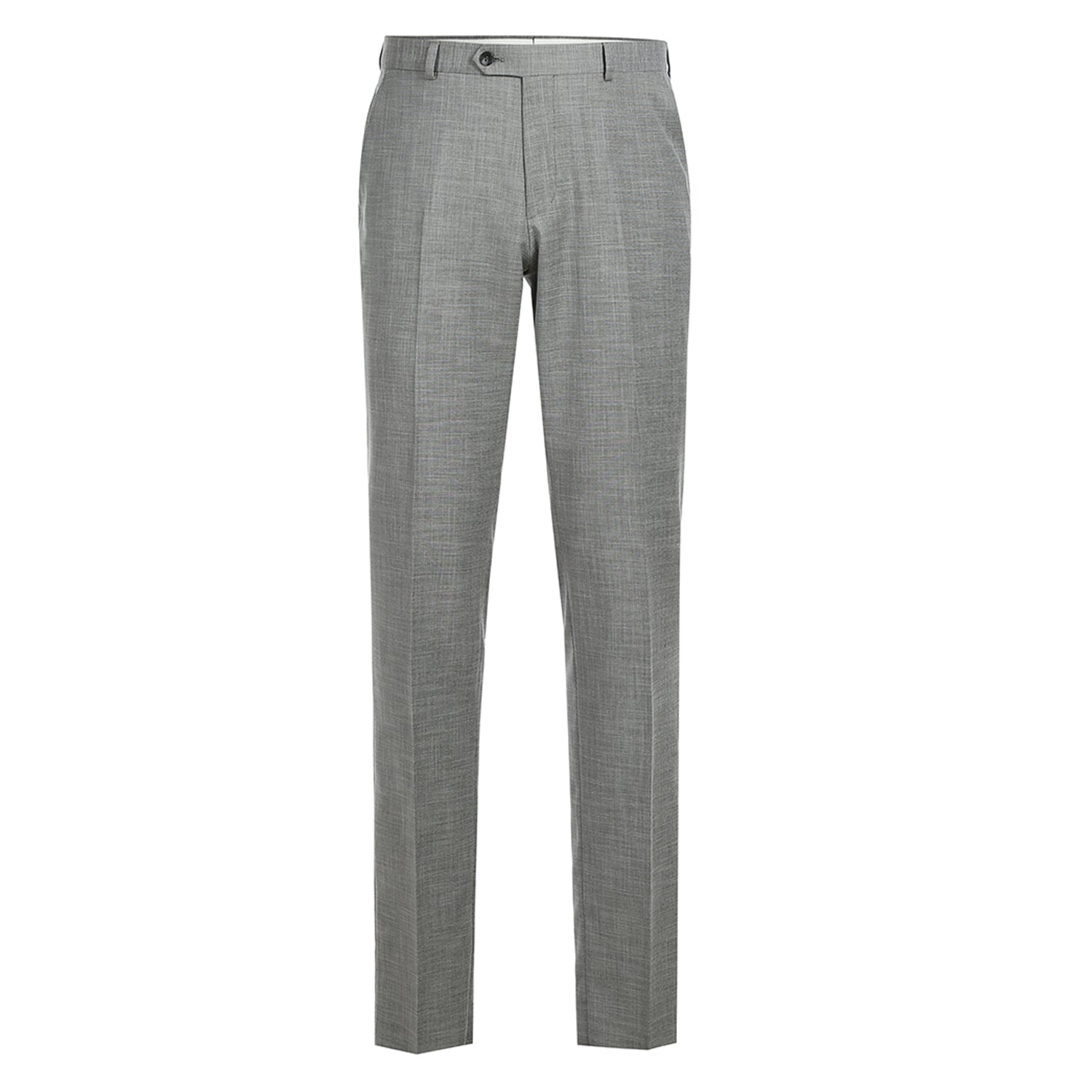 Men’s Slim Fit Notch Lapels Gray Solid Suits 2