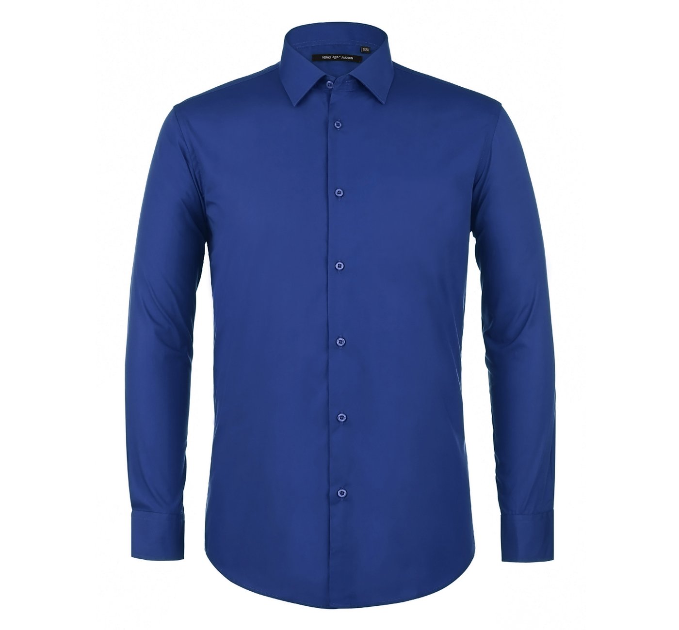 Men’s Classic/Regular Fit Long Sleeve Spread Collar Dress Shirt 2