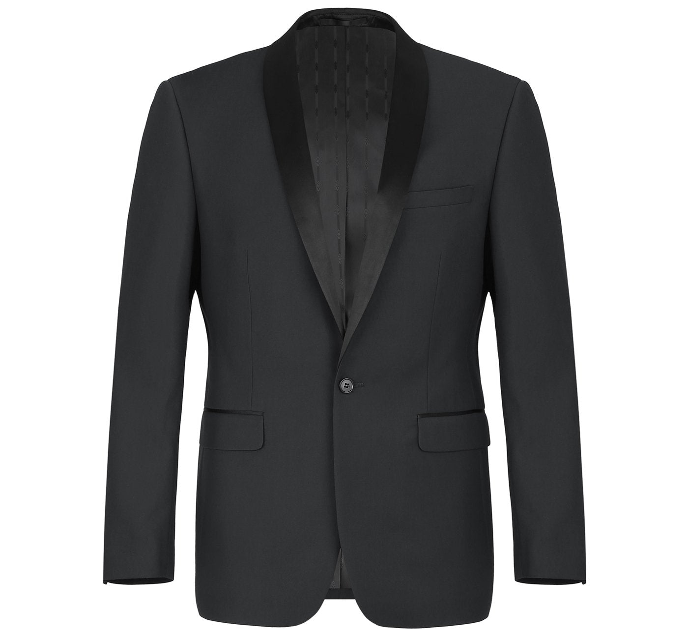 Men’s Slim Fit 2-Piece Shawl Lapel Tuxedo Suit 3
