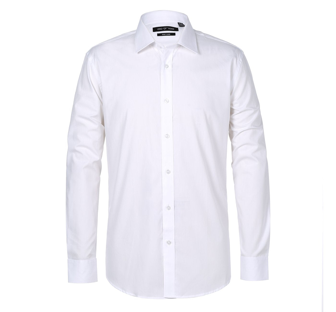 Men’s Classic/Regular Fit Long Sleeve Travel Easy-Care Cotton Dress Shirt 2