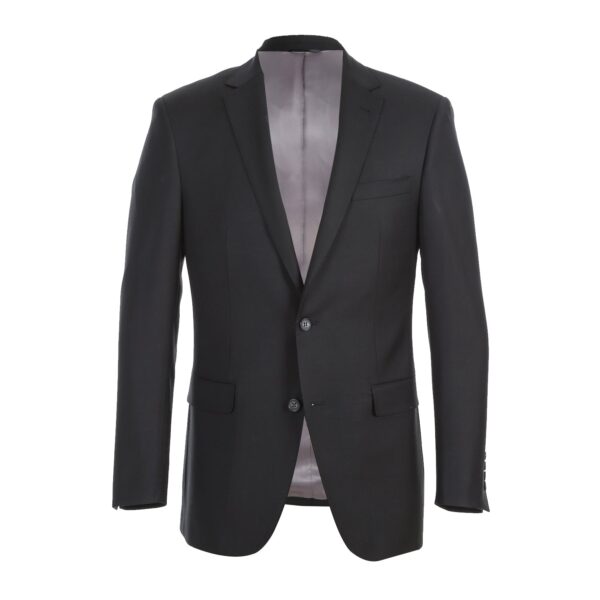 Rivelino Men's Black Half-Canvas Suit