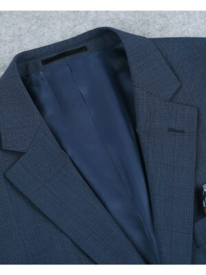 Men's Classic Fit Sport Coat 100% Wool Premium Plaid Blazer