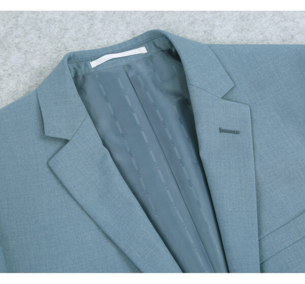 Men's 2-Piece Slim Fit Notch Lapel Solid Suit