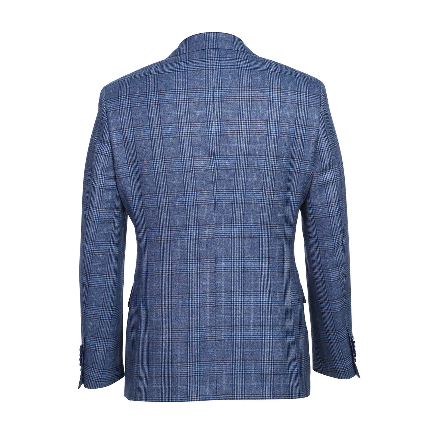English Laundry Pale Denim Glen Check Wool Suit 3