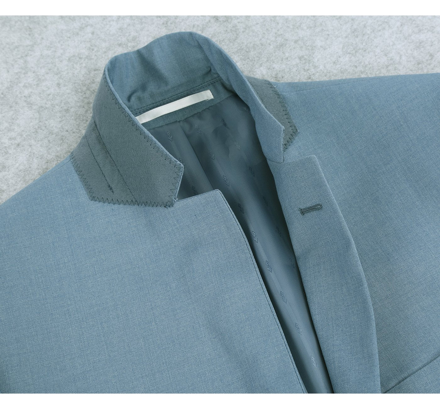 Men’s 2-Piece Slim Fit Notch Lapel Solid Suit 3