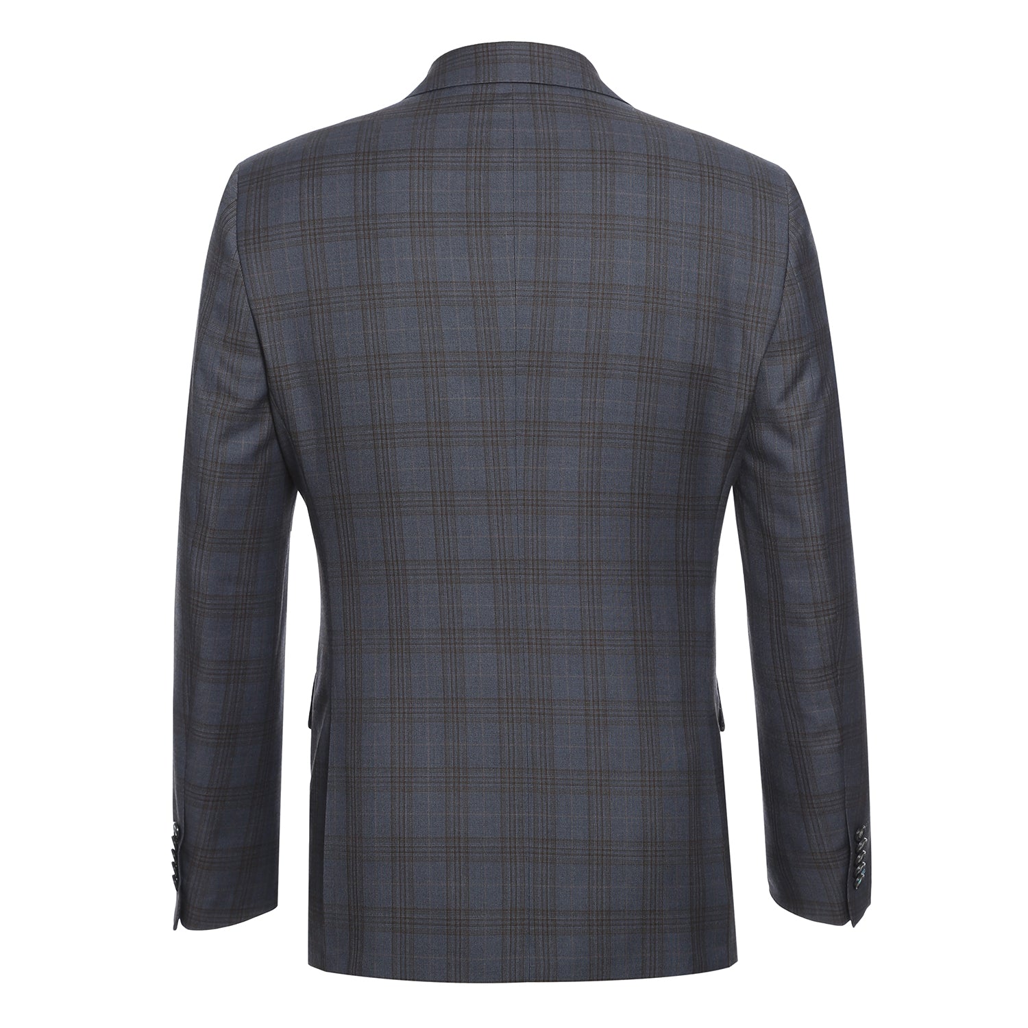 English Laundry Gray with Tan Check Notch Suit 3