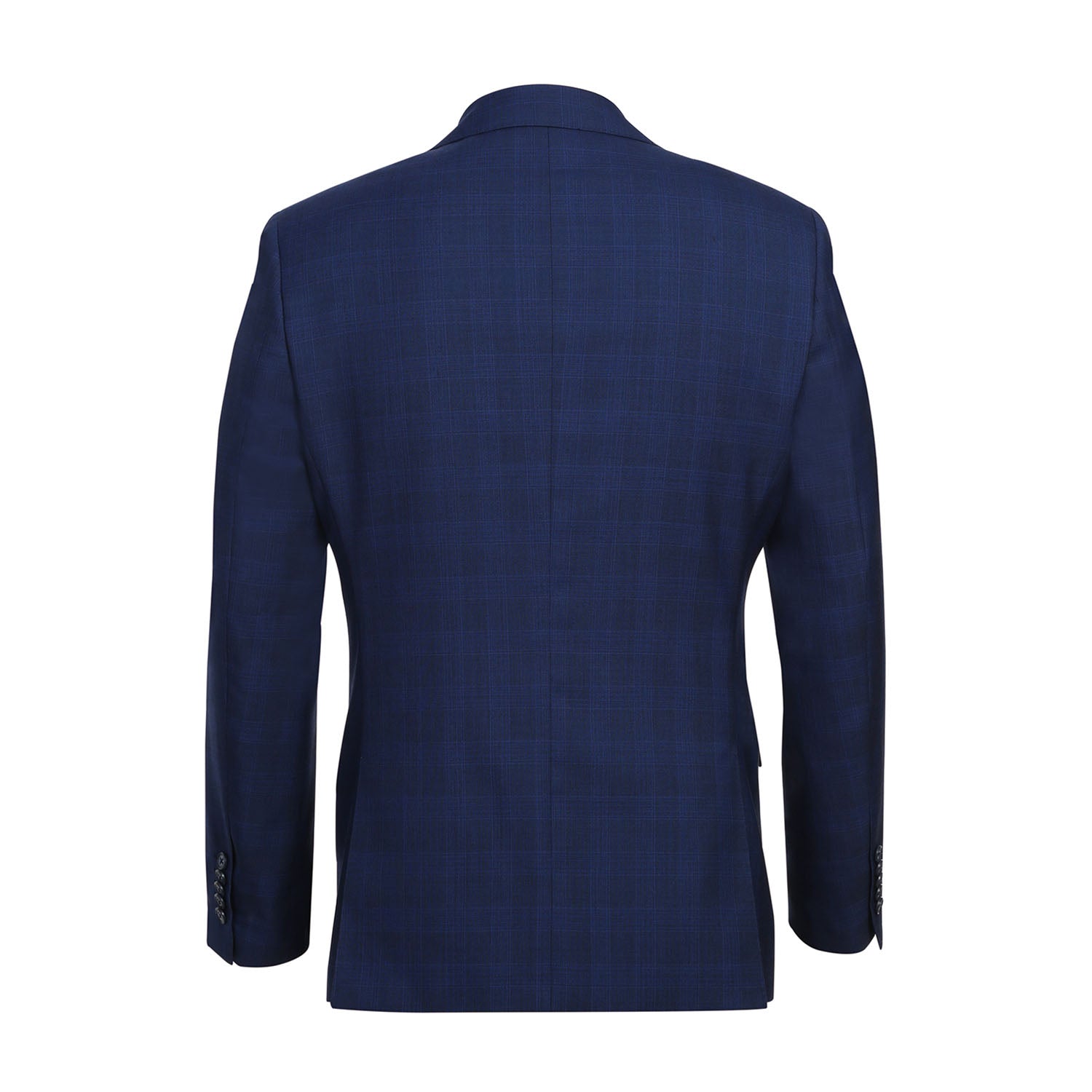 English Laundry Midnight Blue Check Wool Suit 3