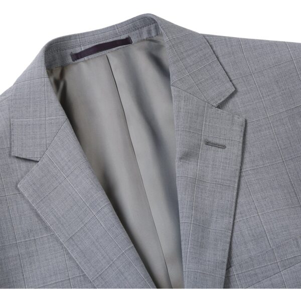 Men's Classic Fit Wool Blend Stretch Checked Blazer
