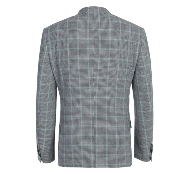 English Laundry Men's Slim-Fit Single Breasted Windowpane Stretch Suit