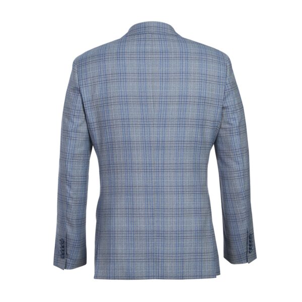 English Laundry Light Gray with Blue Check Wool Suit