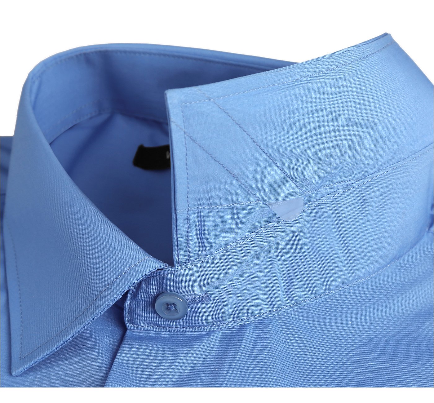 Men’s Classic/Regular Fit Long Sleeve Spread Collar Dress Shirt 4