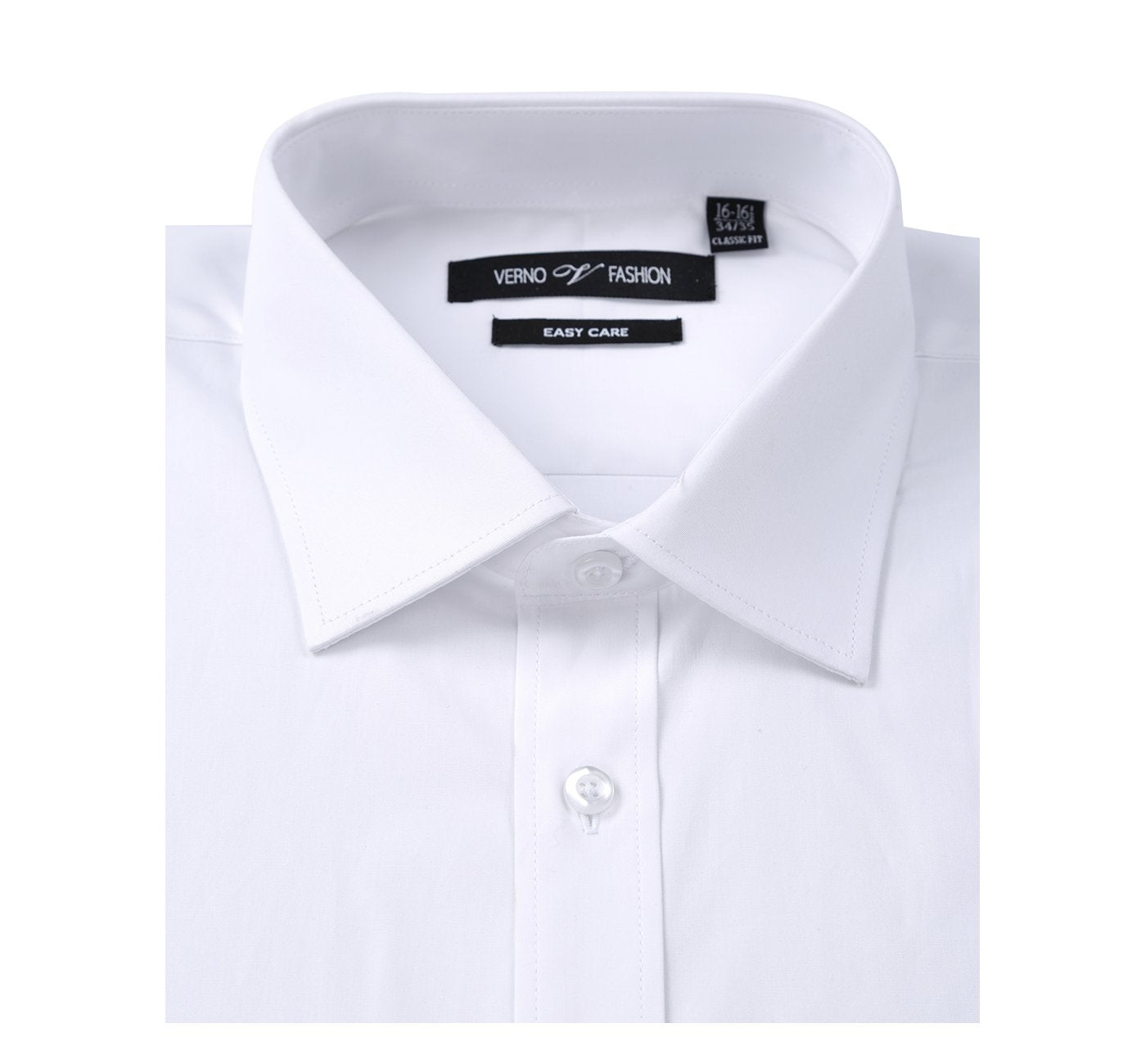 Men’s Classic/Regular Fit Long Sleeve Travel Easy-Care Cotton Dress Shirt 3