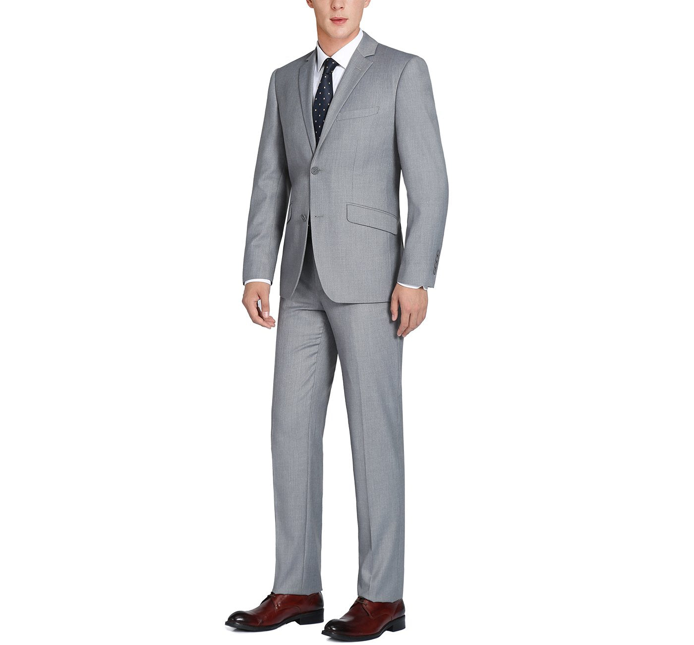 Men’s 2-Piece Single Breasted 2 Button Suit 4