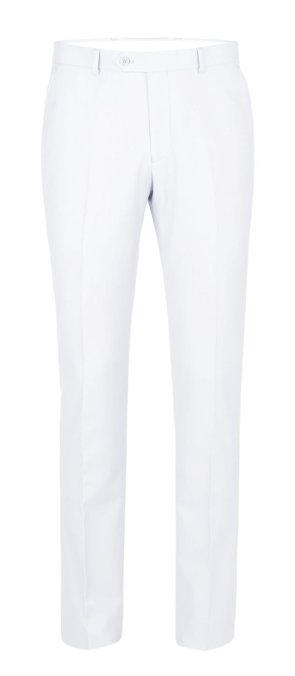 Men's White 2-Piece Single Breasted Notch Lapel Suit