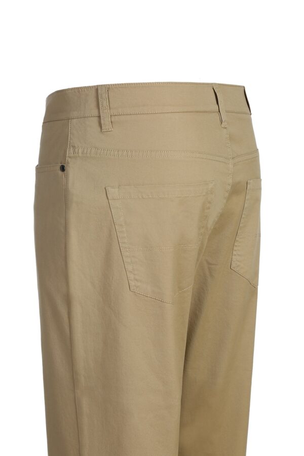 Men's 5-Pocket Cotton Stretch Washed Flat Front Chino Pants
