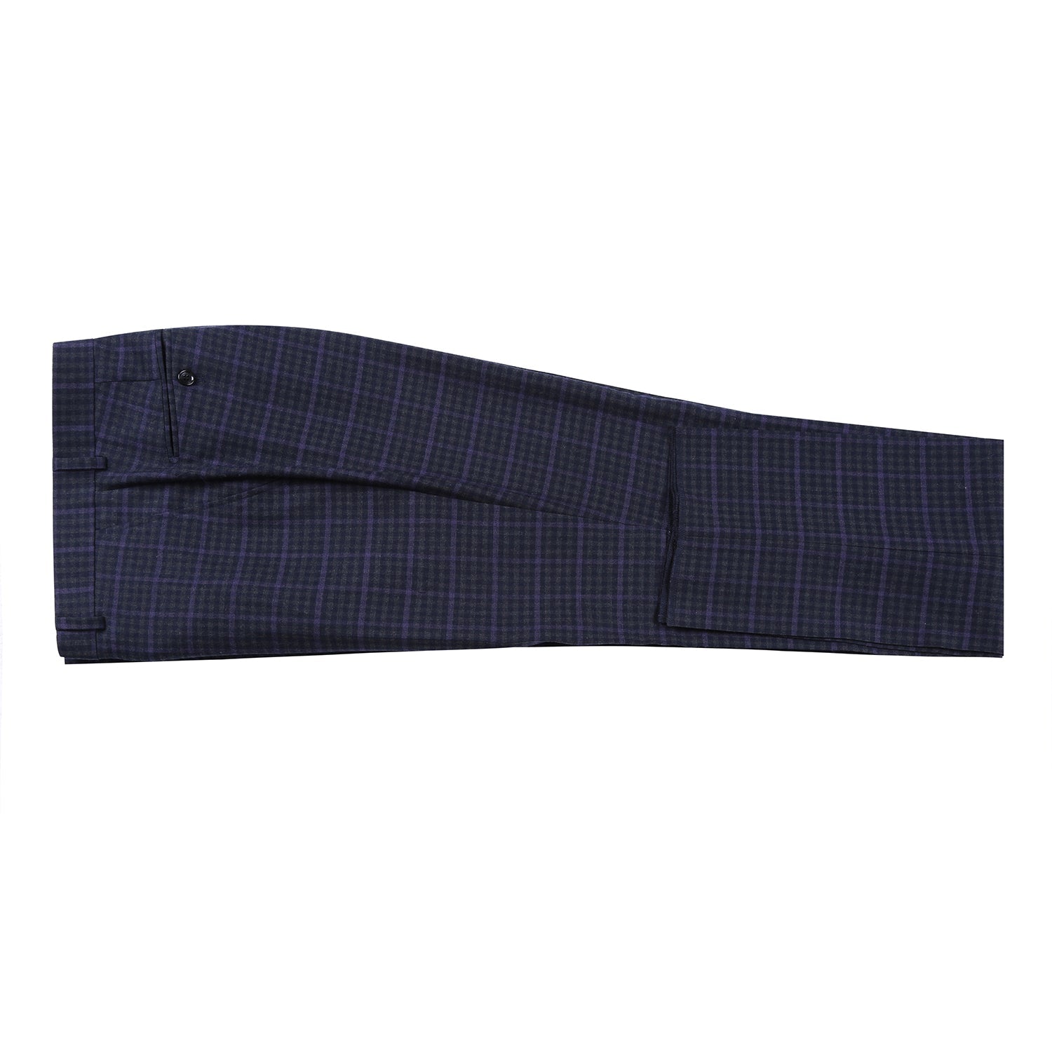 Men’s Slim Fit Wool Stretch Checked Suits 7