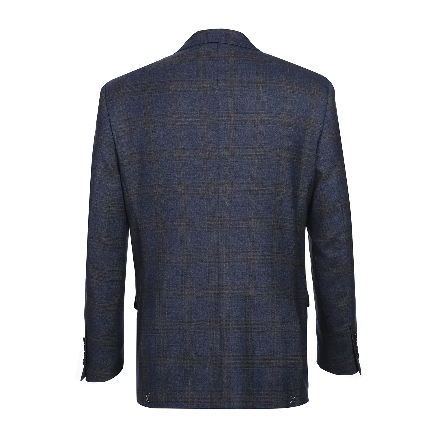 Men’s 3-Piece Wool Stretch Checked Suits 2