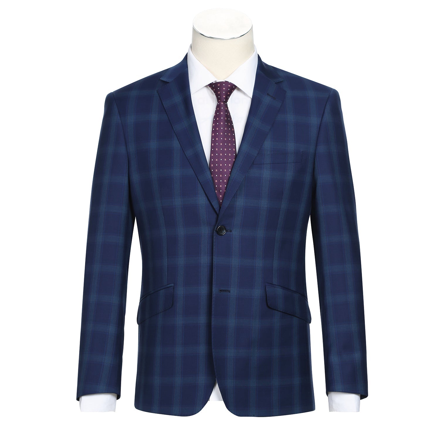 Men's Wool Checked Suits