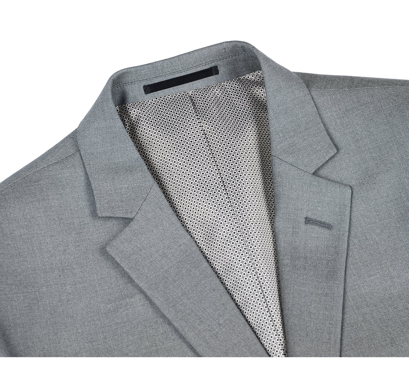 Men’s Slim Fit Solid Notch Lapel 2-Piece Suit 5