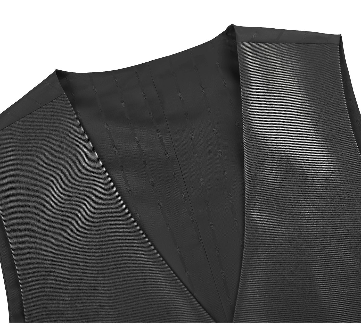 Men’s Formal Regular Fit Suit Vest Sharkskin Waistcoat 4