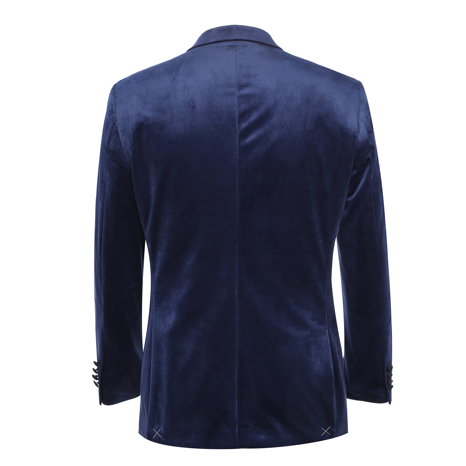 Men’s Slim Fit Stretch Blue Tuxedo Blazer 3