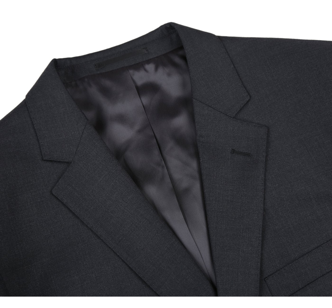 Men’s 2-Button Notch Lapel Classic Fit Wool Suit 3