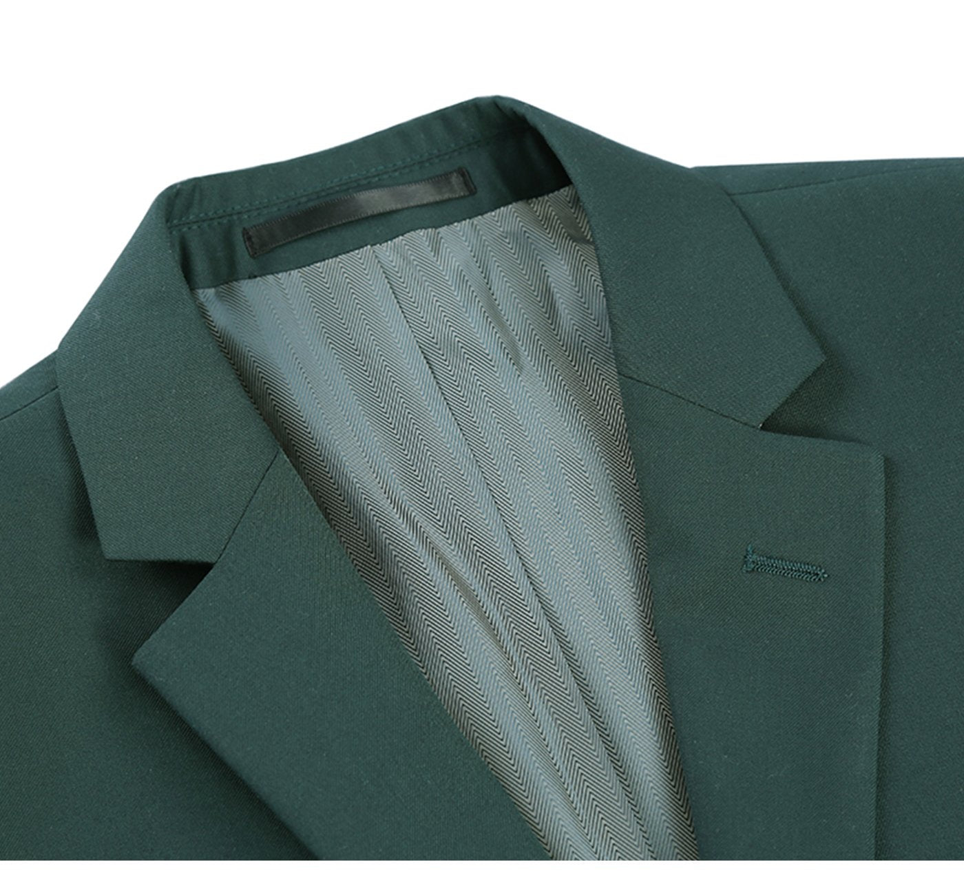 Men’s Green 2-Piece Single Breasted Notch Lapel Suit 3
