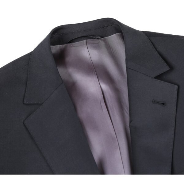 Rivelino Men's Black Half-Canvas Suit