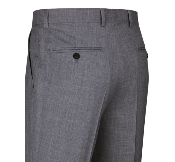 Men's Regular Fit Flat Front Wool Suit Pant